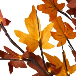 Northlight 6' Pre-Lit Led Brown Maple Artificial Christmas Tree- Clear Lights