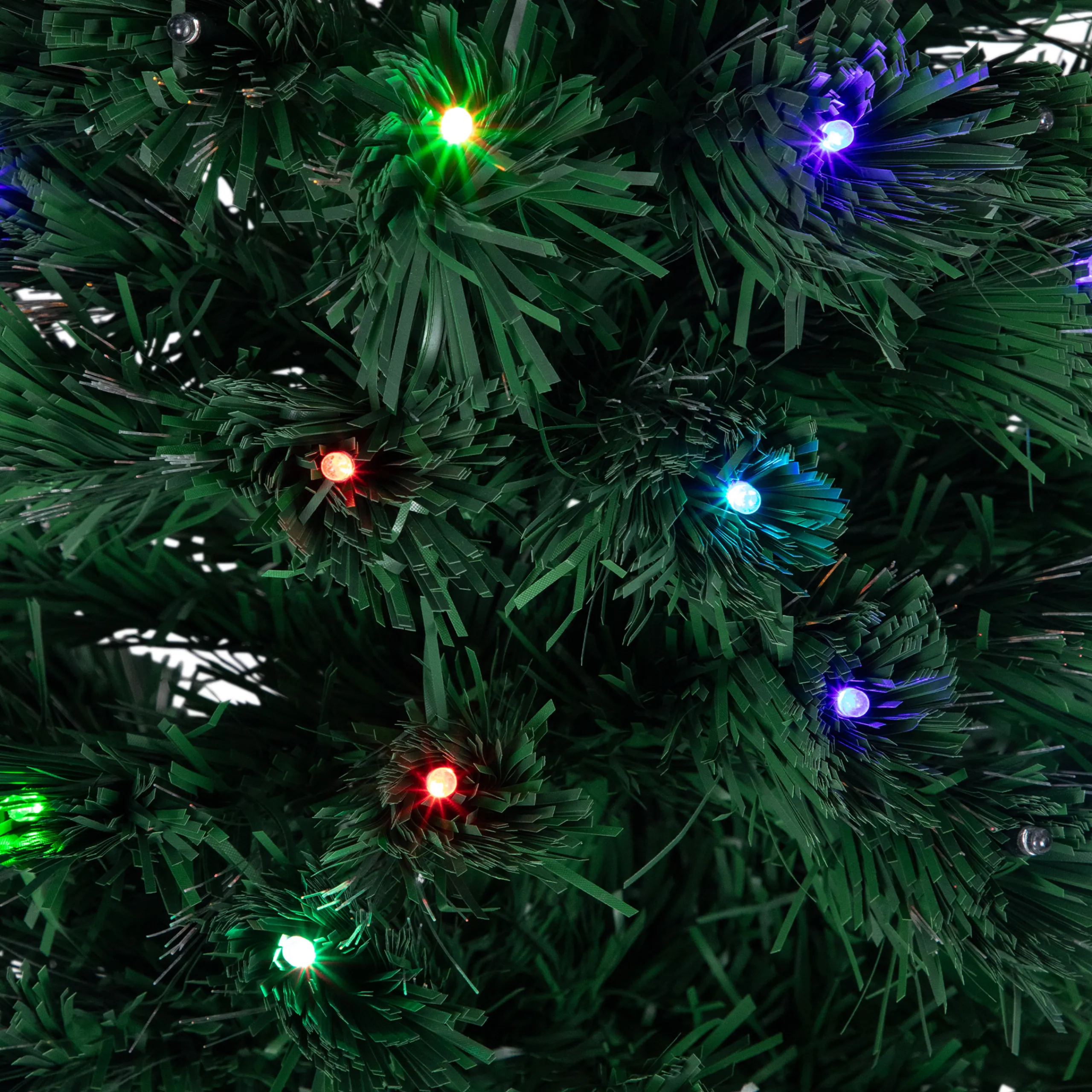 Northlight 4 And 4.5 Feet Tall>4' Pre-Lit Led Fiber Optic Artificial Christmas Tree With Color Changing Stars