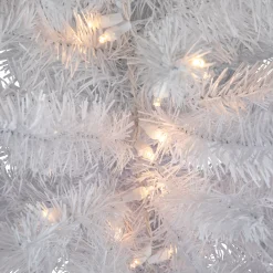Northlight 3 And 3.5 Feet Tall></noscript>3' Pre-Lit Led Snow White Medium Artificial Christmas Tree - Clear Lights