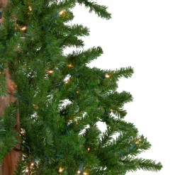 Northlight 7 And 7.5 Feet Tall></noscript>7' Pre-Lit Medium Alpine Artificial Christmas Tree, Clear Lights