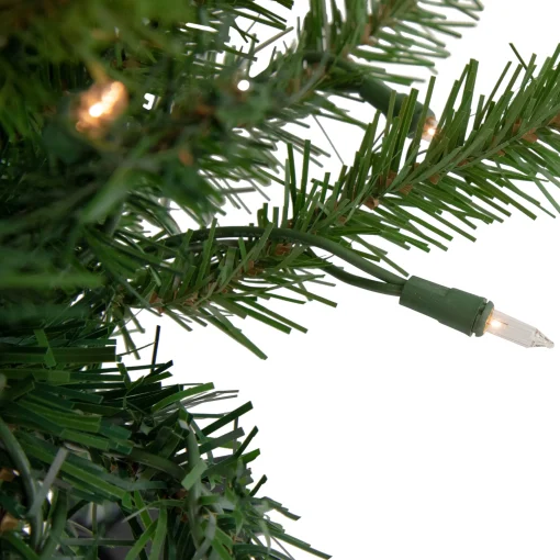 Northlight 2.5 Feet Tall And Smaller>2' Pre-Lit Medium Aspen Pine Artificial Christmas Tree, Clear Lights