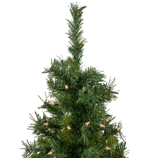 Northlight 2.5 Feet Tall And Smaller>2' Pre-Lit Medium Aspen Pine Artificial Christmas Tree, Clear Lights