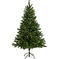 Northlight 6 And 6.5 Feet Tall>6' Pre-Lit Medium Balsam Pine Artificial Christmas Tree, Clear Lights