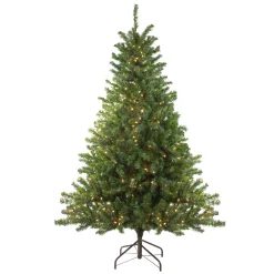 Northlight 8 And 8.5 Feet Tall>8' Pre-Lit Medium Canadian Pine Artificial Christmas Tree - Clear Lights