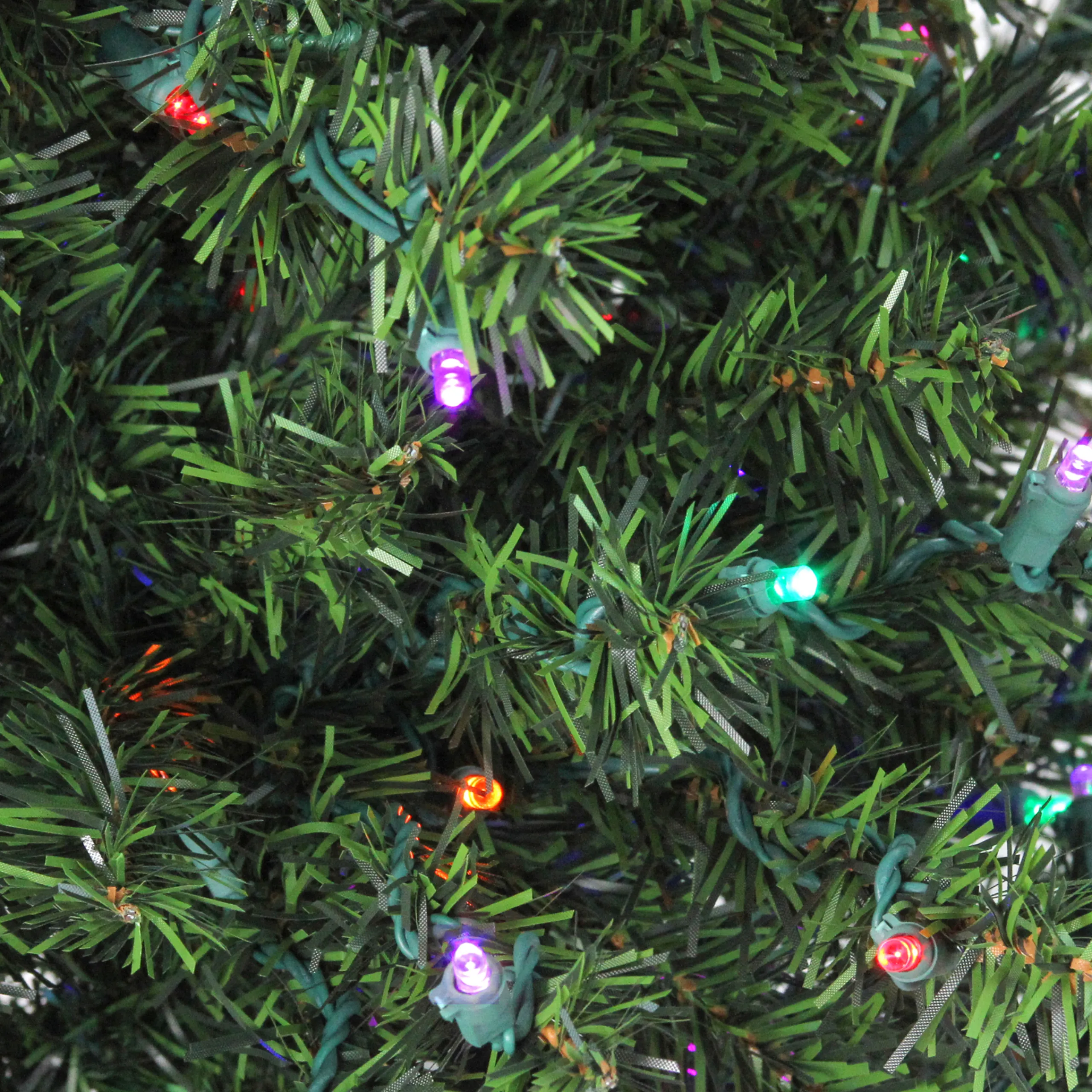 Northlight 2.5 Feet Tall And Smaller>2' Pre-Lit Medium Canadian Pine Artificial Christmas Tree, Multicolor Lights