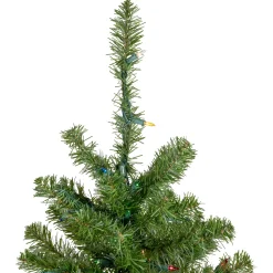 Northlight 5 And 5.5 Feet Tall></noscript>5' Pre-Lit Medium Canadian Pine Artificial Christmas Tree - Multicolor Lights