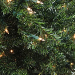 Northlight 5 And 5.5 Feet Tall></noscript>5' Pre-Lit Medium Canadian Pine Artificial Christmas Tree, Clear Lights