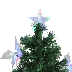 DAK 3 And 3.5 Feet Tall></noscript>3' Pre-Lit Medium Fiber Optic Floral Artificial Christmas Tree - Multi-Color Lights