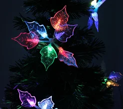 DAK 3 And 3.5 Feet Tall></noscript>3' Pre-Lit Medium Fiber Optic Floral Artificial Christmas Tree - Multi-Color Lights