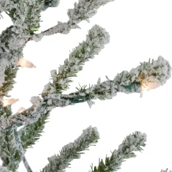 Northlight 5 And 5.5 Feet Tall></noscript>5' Pre-Lit Medium Flocked Alpine Twig Artificial Christmas Tree - Warm White Lights