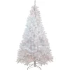 Northlight 7 And 7.5 Feet Tall>7' Pre-Lit Medium Flocked Artificial Christmas Tree, Clear Lights
