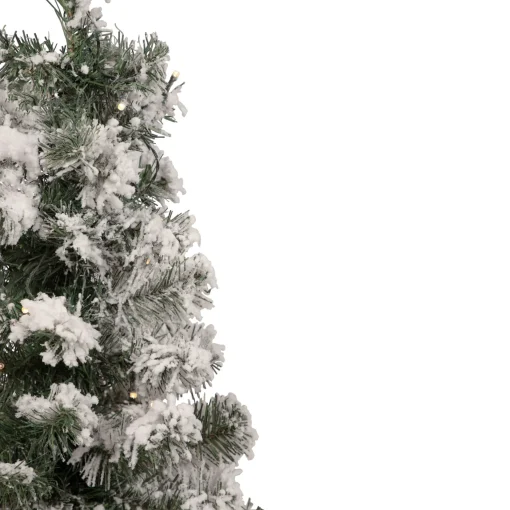 Northlight 2.5 Feet Tall And Smaller>2' Pre-Lit Medium Flocked Bristol Pine Artificial Christmas Tree - Warm Clear Led Lights