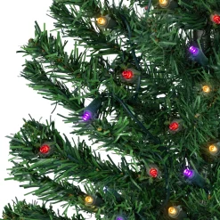 Northlight 3 And 3.5 Feet Tall></noscript>3' Pre-Lit Medium Mixed Classic Pine Artificial Christmas Tree, Multicolor Led Lights