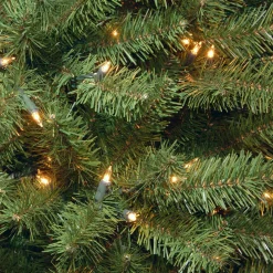 National Tree Company 6 And 6.5 Feet Tall>6' Pre-Lit Medium North Valley Spruce Artificial Christmas Tree, Clear Lights