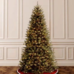 National Tree Company 6 And 6.5 Feet Tall></noscript>6' Pre-Lit Medium North Valley Spruce Artificial Christmas Tree, Clear Lights
