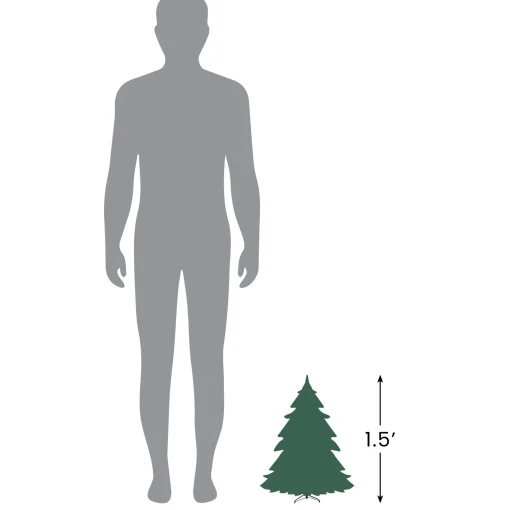Northlight 2.5 Feet Tall And Smaller>18" Pre-Lit Medium Snow White Artificial Christmas Tree - Clear Lights