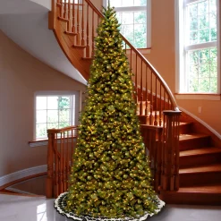 National Tree Company 10 To 14 Feet Tall>12' Pre-Lit Medium Tiffany Fir Artificial Christmas Tree, Clear Lights