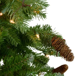 Northlight 7 And 7.5 Feet Tall></noscript>7.5' Pre-Lit Mixed Winter Berry Pine Artificial Christmas Tree - Clear Lights