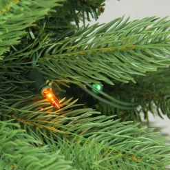 Northlight 6 And 6.5 Feet Tall></noscript>6.5' Pre-Lit Noble Fir Full Artificial Christmas Tree, Multicolor Lights
