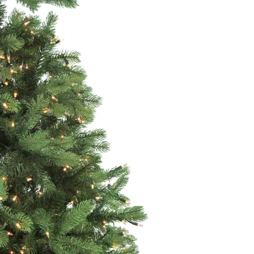 Northlight 7 And 7.5 Feet Tall>7.5' Pre-Lit Noble Fir Full Artificial Christmas Tree - Clear Lights