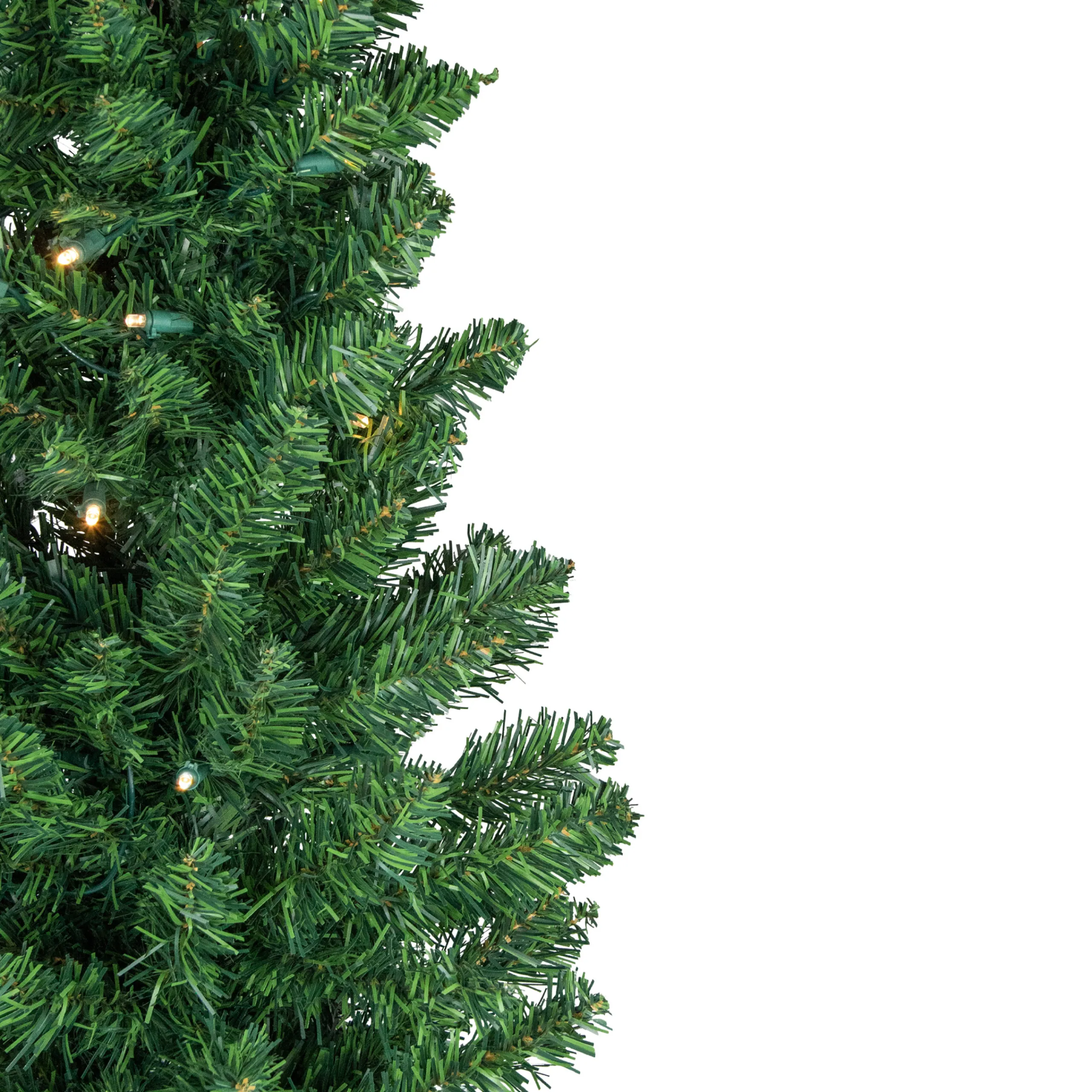 Northlight 6 And 6.5 Feet Tall>6' Pre-Lit Northern Balsam Fir Pencil Artificial Christmas Tree, Warm Clear Led Lights