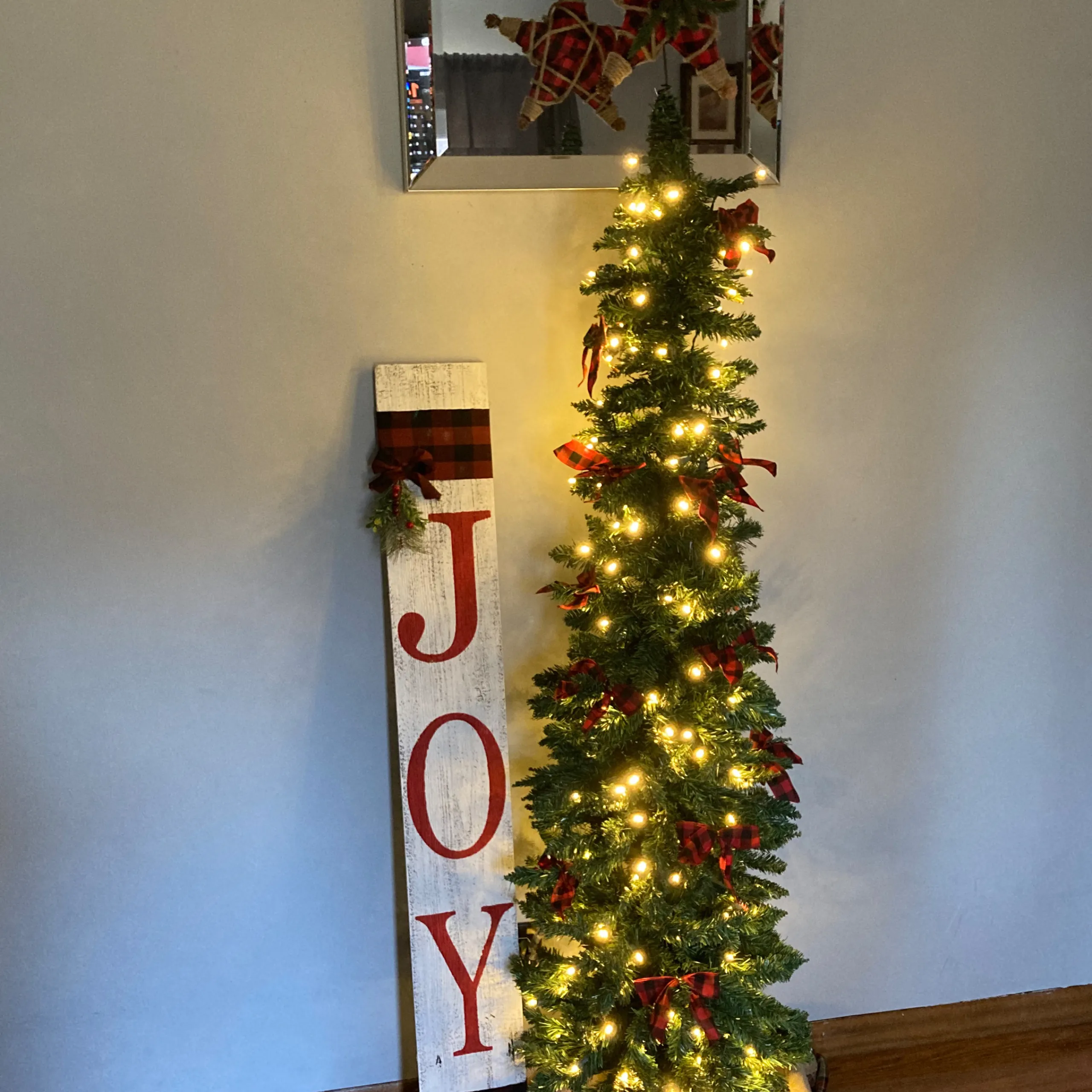 Northlight 6 And 6.5 Feet Tall>6' Pre-Lit Northern Balsam Fir Pencil Artificial Christmas Tree, Warm Clear Led Lights