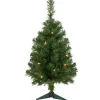 Northlight 2.5 Feet Tall And Smaller>2' Pre-Lit Oakridge Noble Fir Artificial Christmas Tree, Clear Lights