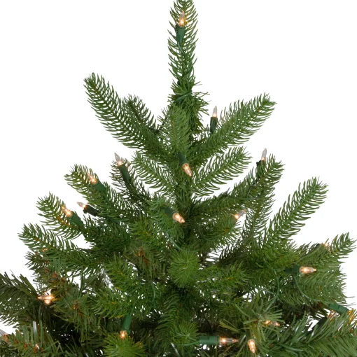 Northlight 6 And 6.5 Feet Tall>6.5' Pre-Lit Palisades Fir Artificial Christmas Tree - Clear Lights