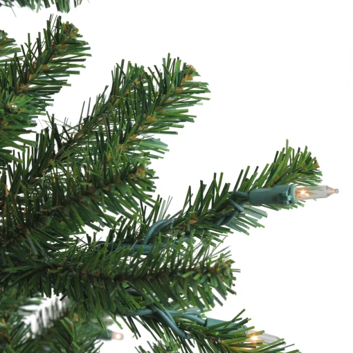 Northlight 6 And 6.5 Feet Tall>6' Pre-Lit Pencil Alpine Artificial Christmas Tree, Clear Lights