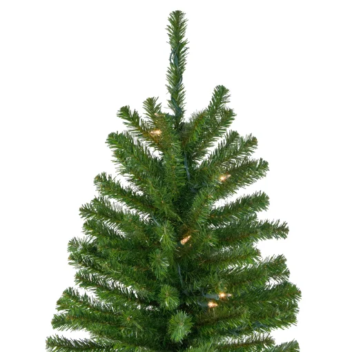 Northlight 6 And 6.5 Feet Tall>6' Pre-Lit Pencil Alpine Artificial Christmas Tree, Clear Lights