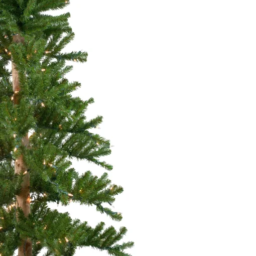 Northlight 6 And 6.5 Feet Tall>6' Pre-Lit Pencil Alpine Artificial Christmas Tree, Clear Lights