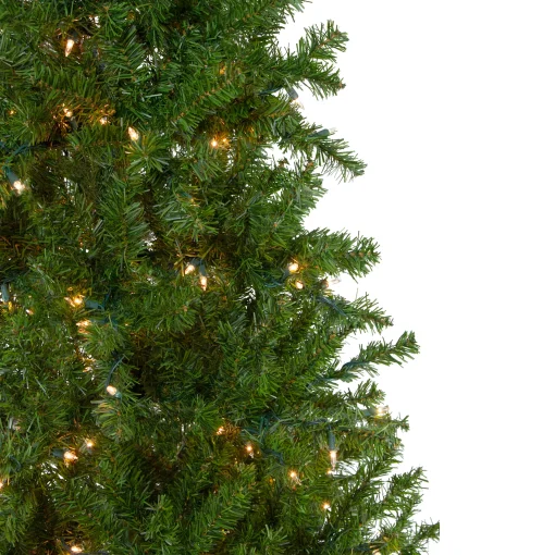 Northlight 7 And 7.5 Feet Tall>7.5' Pre-Lit Pencil Canadian Pine Artificial Christmas Tree - Clear Lights