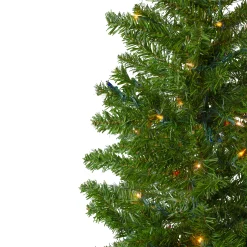 Northlight 7 And 7.5 Feet Tall></noscript>7.5' Pre-Lit Pencil Canadian Pine Artificial Christmas Tree - Multicolor Lights