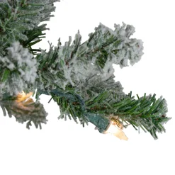 Northlight 7 And 7.5 Feet Tall></noscript>7' Pre-Lit Pencil Flocked Alpine Artificial Christmas Tree - Clear Lights