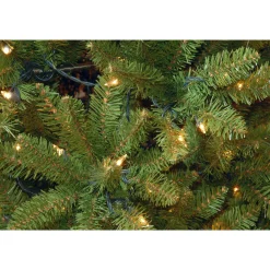 National Tree Company 9 And 9.5 Feet Tall></noscript>9' Pre-Lit Pencil Kingswood Fir Artificial Christmas Tree, Clear Lights