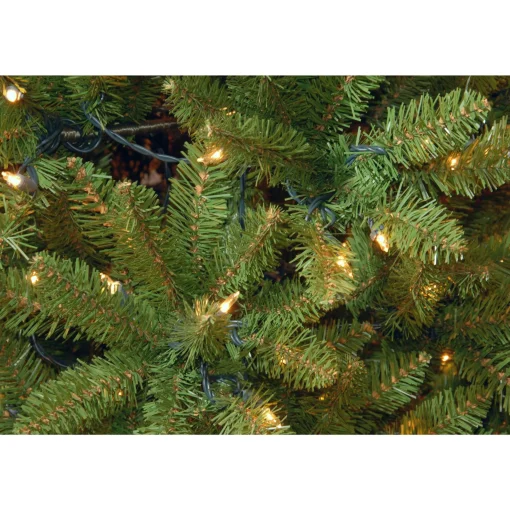 National Tree Company 9 And 9.5 Feet Tall>9' Pre-Lit Pencil Kingswood Fir Artificial Christmas Tree, Clear Lights