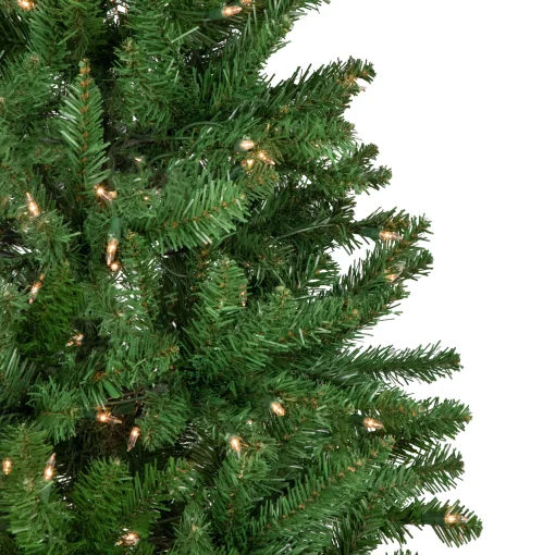 Northlight 7 And 7.5 Feet Tall>7.5' Pre-Lit Pencil White River Fir Artificial Christmas Tree - Clear Lights
