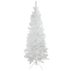 Northlight 6 And 6.5 Feet Tall>6.5' Pre-Lit Pencil White Winston Pine Artificial Christmas Tree - Warm White Led Lights