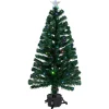 Northlight Fiber Optic Trees>4' Pre-Lit Potted Fiber Optic Artificial Christmas Tree, Multicolor Led Lights