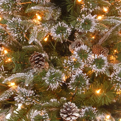 National Tree Company Potted Trees>4' Pre-Lit Potted Liberty Pine Entrance Artificial Christmas Tree, Clear Lights