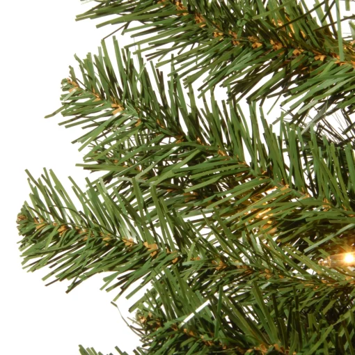 National Tree Company Potted Trees>5' Pre-Lit Potted Montclair Spruce Christmas Tree, Clear Lights