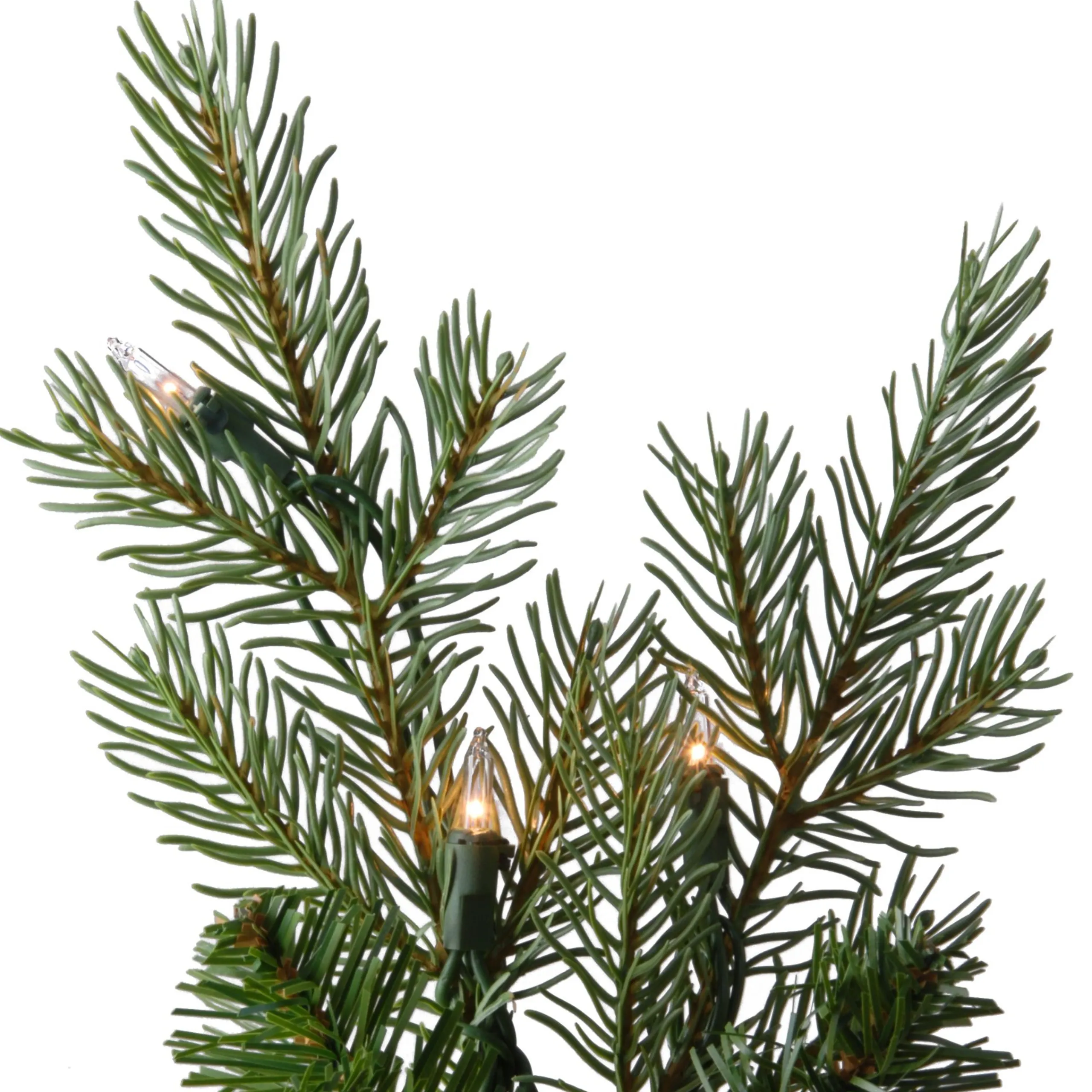 National Tree Company Potted Trees>4' Pre-Lit Potted Nordic Spruce Entrance Artificial Christmas Tree, Clear Lights