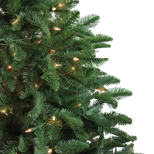 Northlight 4 And 4.5 Feet Tall>4.5' Pre-Lit Potted Sierra Norway Spruce Slim Artificial Christmas Tree, Clear Lights