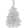 Northlight 2.5 Feet Tall And Smaller>2' Pre-Lit Rockport White Pine Artificial Christmas Tree, Clear Lights