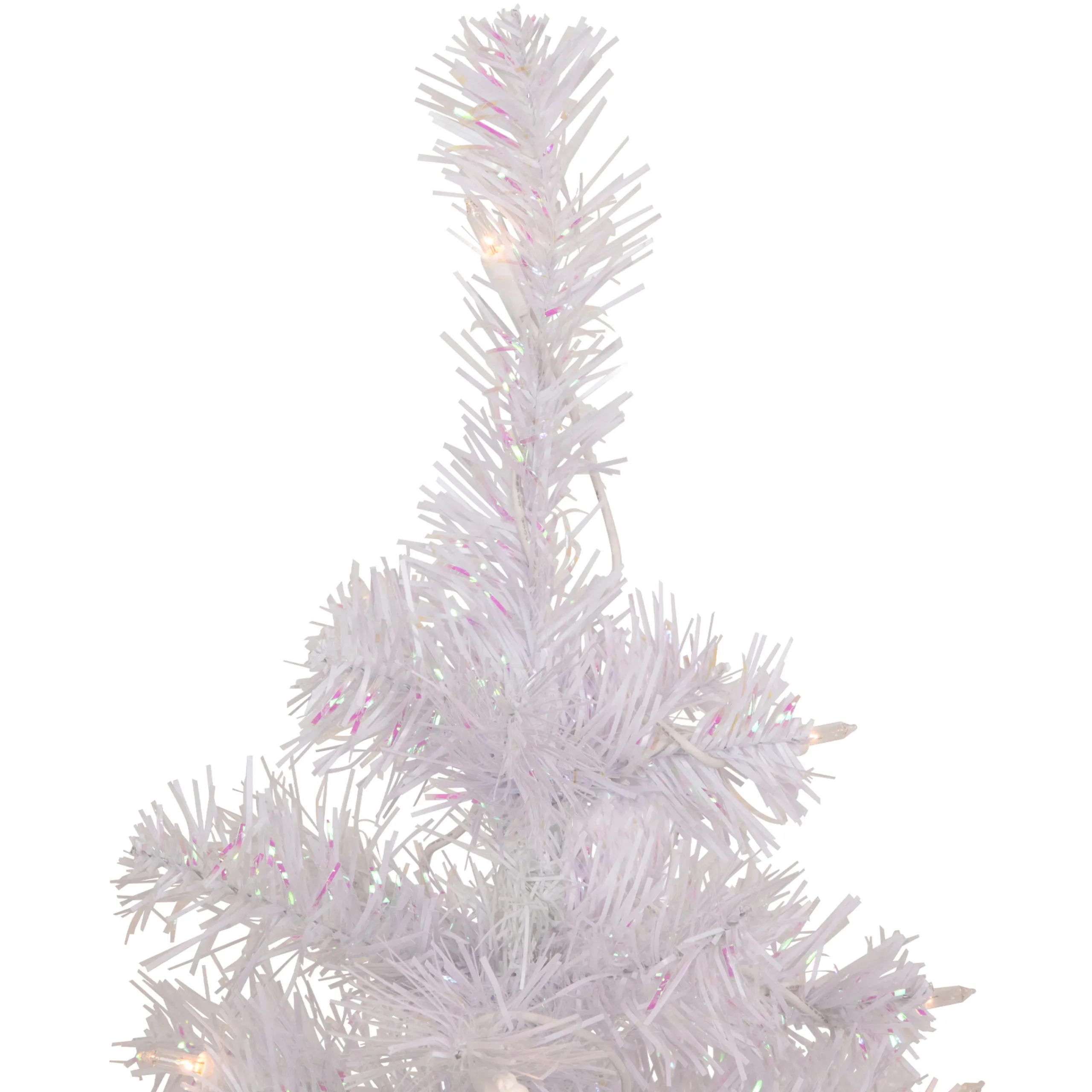 Northlight 2.5 Feet Tall And Smaller>2' Pre-Lit Rockport White Pine Artificial Christmas Tree, Clear Lights