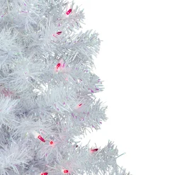 Northlight 3 And 3.5 Feet Tall></noscript>3' Pre-Lit Rockport White Pine Artificial Christmas Tree, Pink Lights