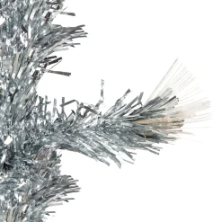 Northlight Fiber Optic Trees>3' Pre-Lit Silver Fiber Optic Artificial Christmas Tree, Warm White Lights