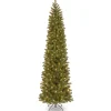 National Tree Company 9 And 9.5 Feet Tall>9' Pre-Lit Slim Downswept Douglas Fir Artificial Christmas Tree, Clear Lights