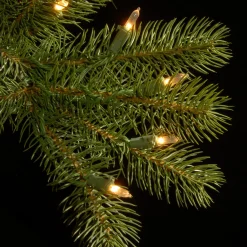 National Tree Company 9 And 9.5 Feet Tall></noscript>9' Pre-Lit Slim Downswept Douglas Fir Artificial Christmas Tree, Clear Lights