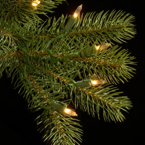 National Tree Company 9 And 9.5 Feet Tall>9' Pre-Lit Slim Downswept Douglas Fir Artificial Christmas Tree, Clear Lights